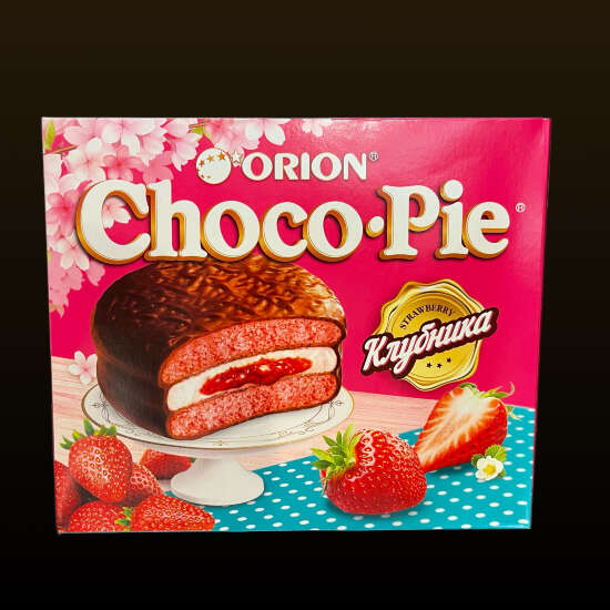 Печенье Orion Сhосо Pie Клубника 360гр