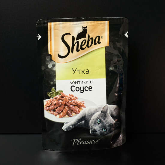 Корм для кошек Sheba утка ломтики в соусе